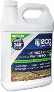 Eco Advance Exterior Wood Siloxane Odorless Spray-On Application Waterproofer Water Repellent