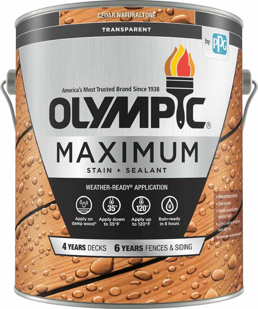 Olympic Maximum Wood Stain And Sealer For Decks